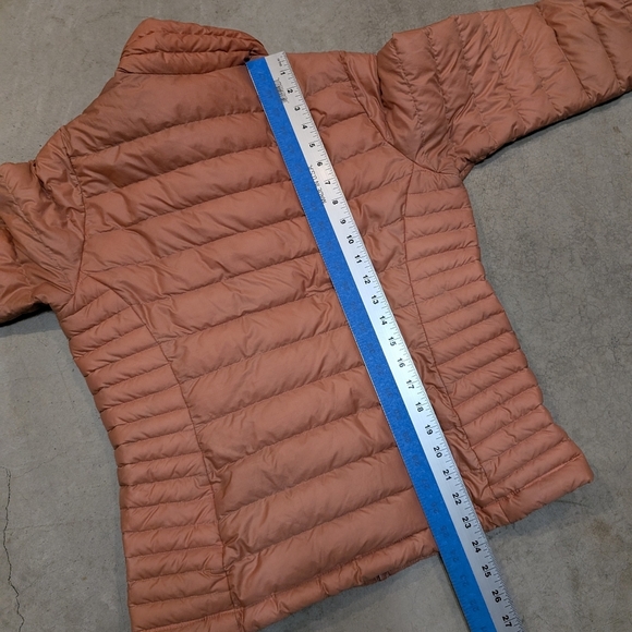 Patagonia Downy Sweater Ful Zip Women's S Coral/Light Orange Flaws - Picture 10 of 10